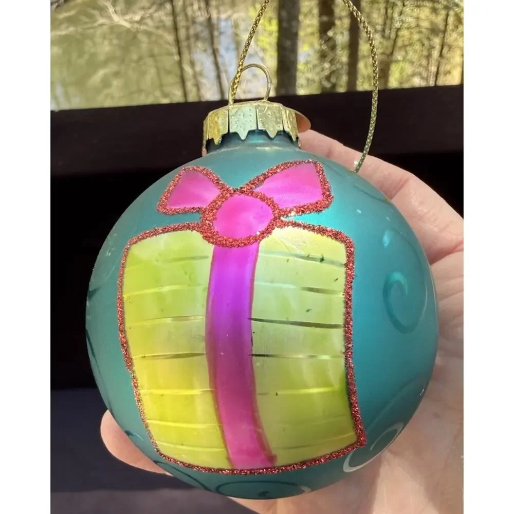 Midwest Of Cannon Falls Whimsical Blown Glass Christmas ornament -K2
